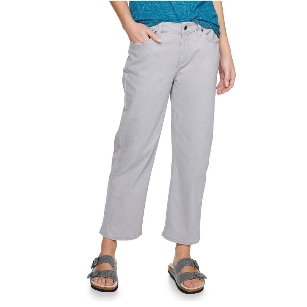 Brand New Sonoma Goods For Life® High Rise Straight-Leg Crop Jeans